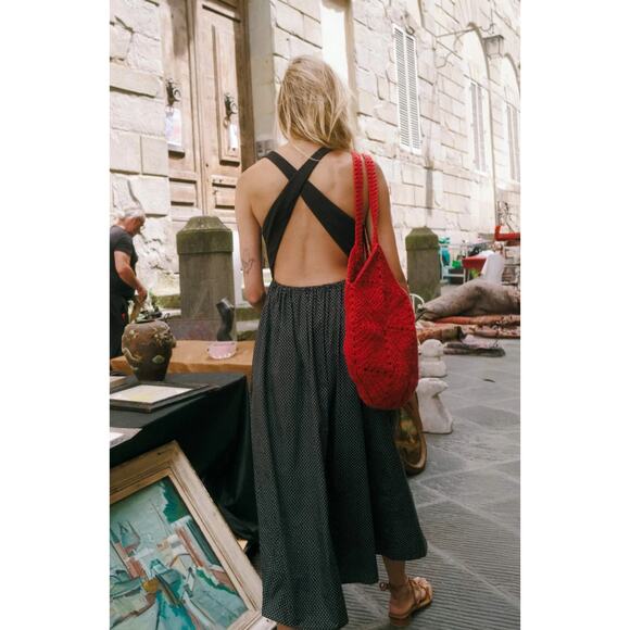 NWT Christy Dawn Fernanda Noir Polka Dot Dress Size Small - Picture 2 of 7